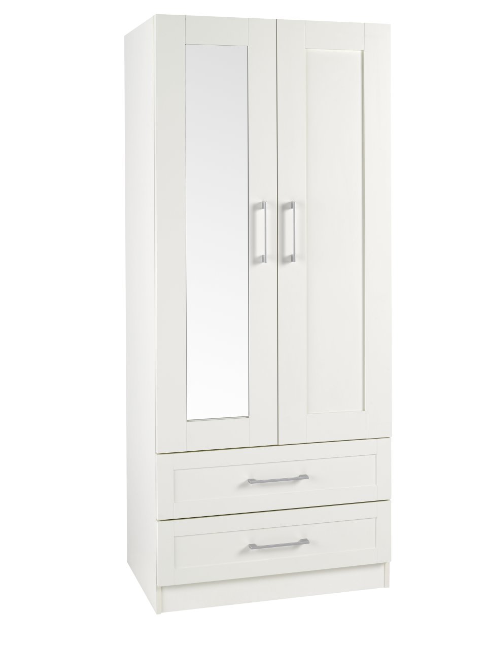 Aliso Two Door/Two Drawer Mirrow Combination Wardrobe