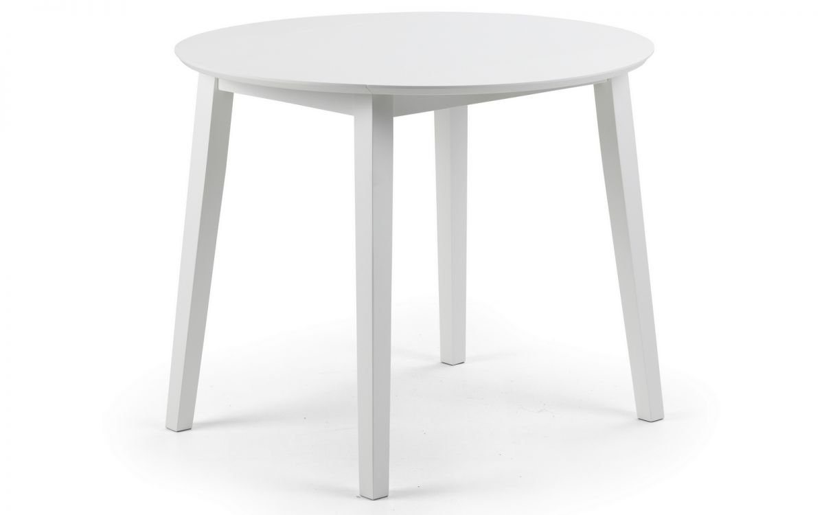 Collus White Drop Leave Dining Table
