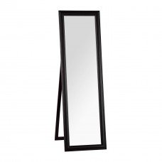 Dark Brown Frame Floorstanding Mirror
