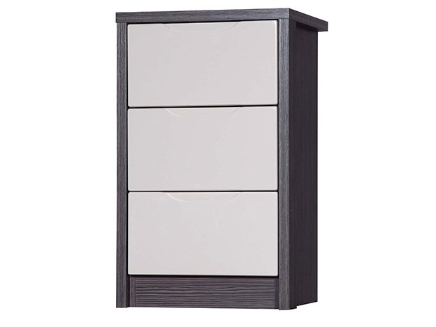 Ava Three Drawer Bedside Cabinet