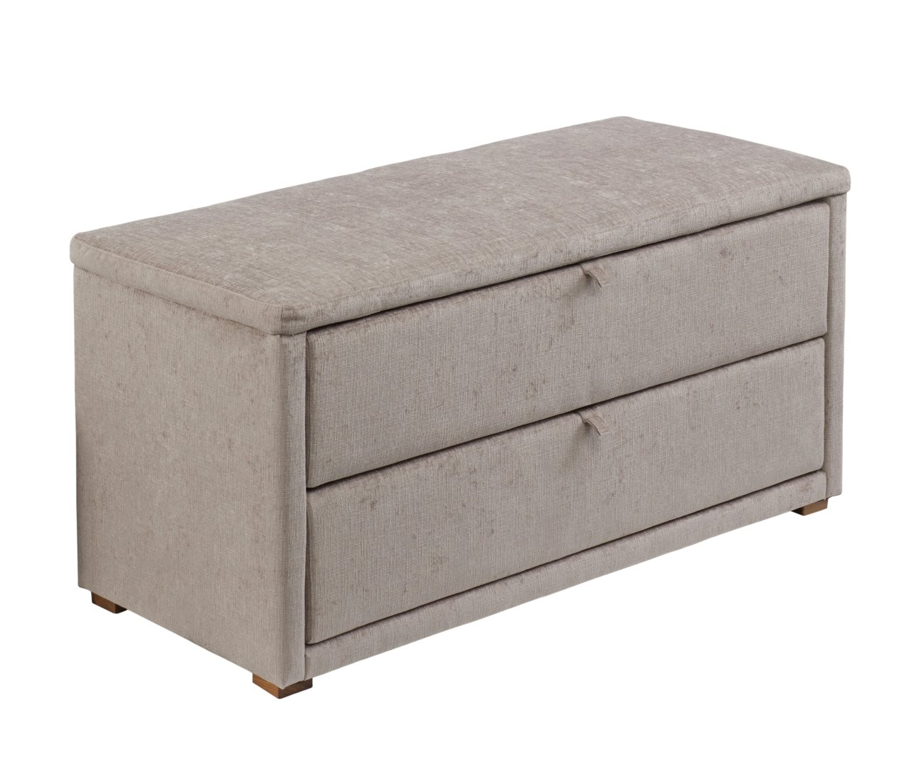 Davina Mushroom Chenille Ottoman