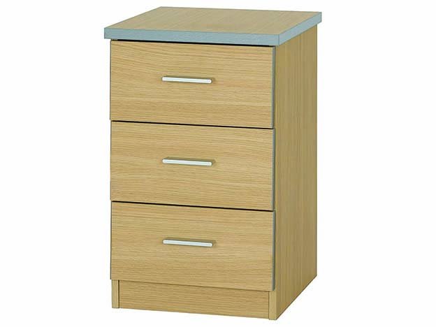Maison Three Drawer Bedside Cabinet