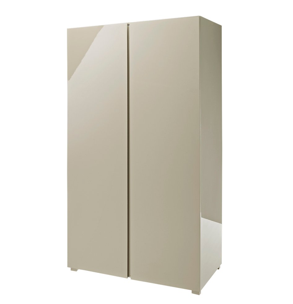 Paris Stone Gloss Two Door Wardrobe