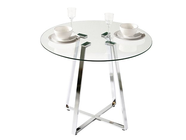 Cory Circular Glass Dining Table