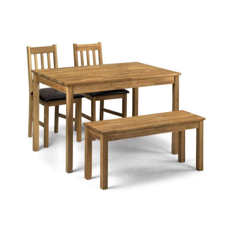 Courtney Solid Oak Rectangular Dining Set