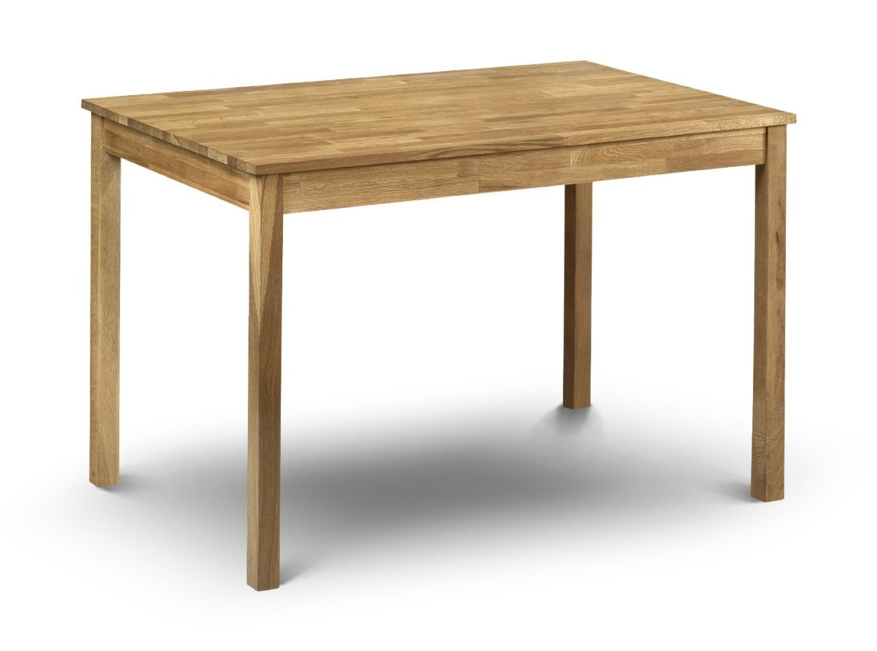Courtney Solid Oak Rectangular Dining Table 
