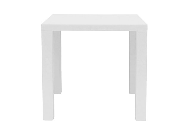 Summer High Gloss White Extending Dining Table