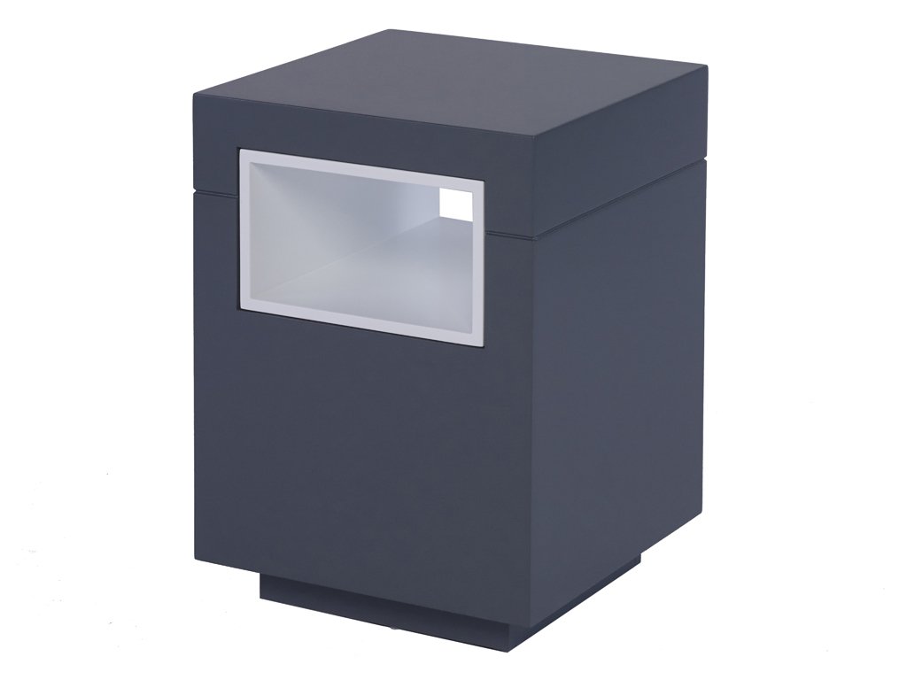 Sapphire Grey & White Lamp Table