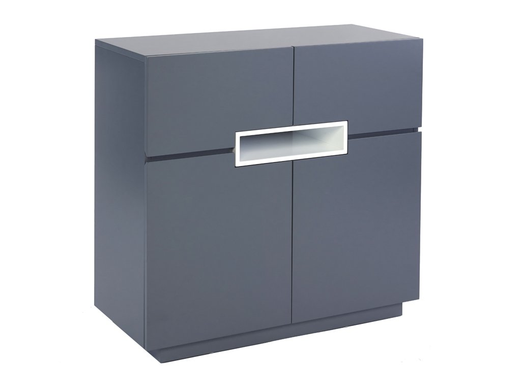 Sapphire Tall Grey & White Sideboard