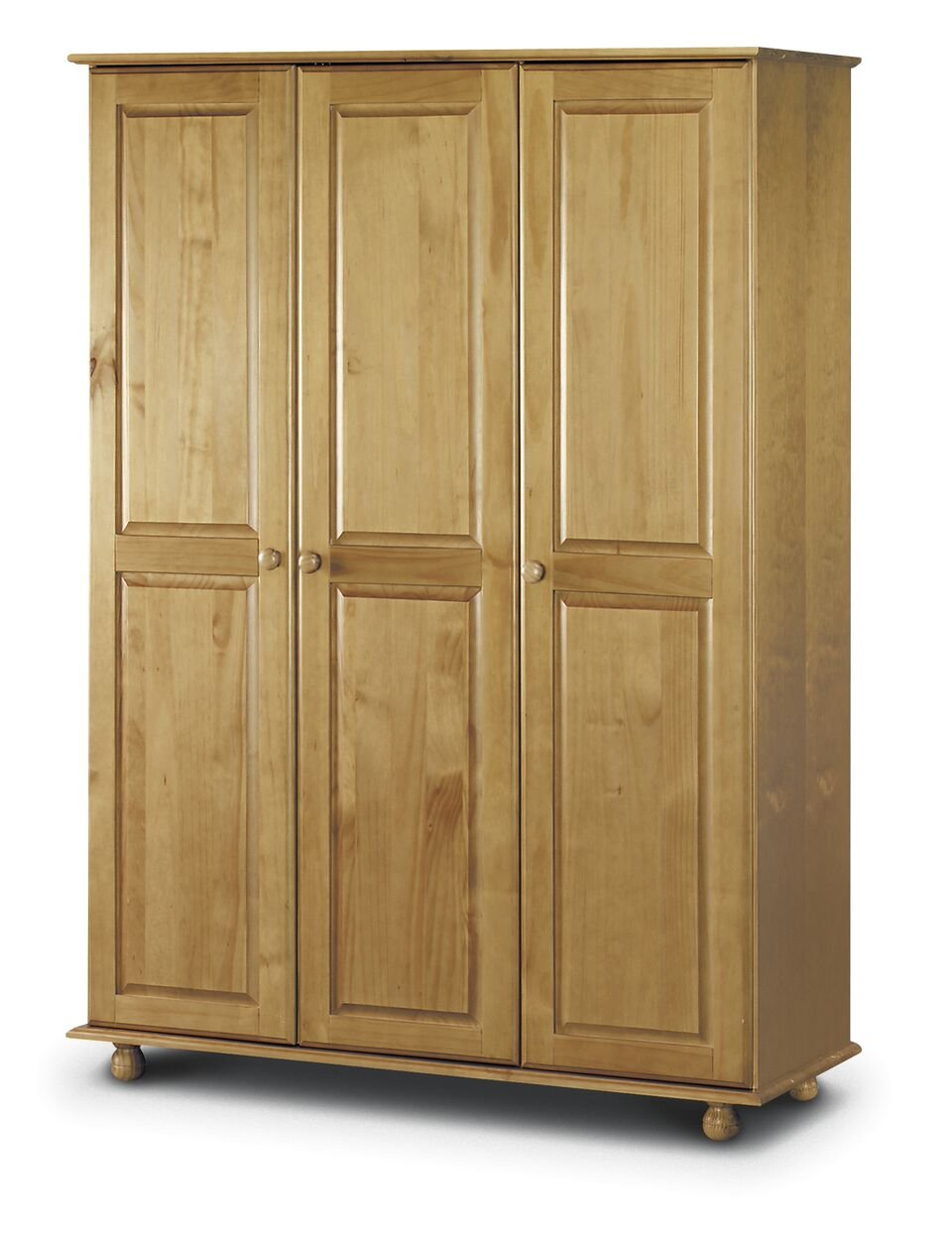 Pipa 3 Door Wardrobe - Solid Pine