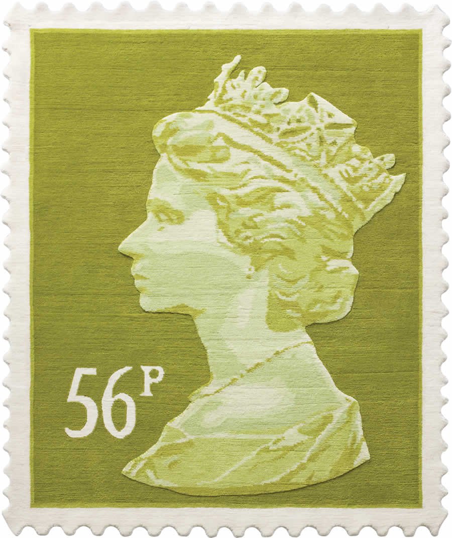 56p Stamp Rug