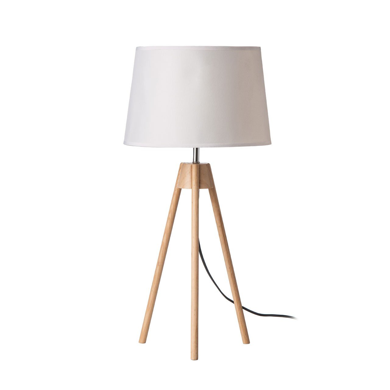 Toby Tripod Wooden Base Table Lamp